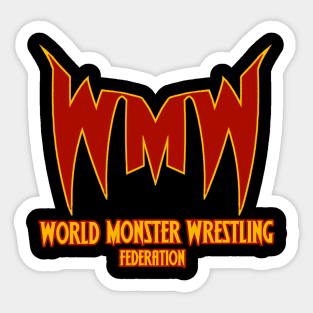 World Monster Wrestling Federation Initials Sticker